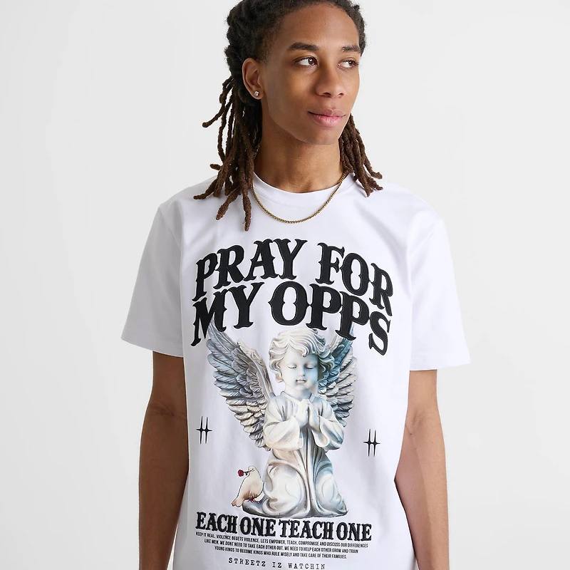 Men's Streetz Iz Watchin Pray For My Opps T-Shirt