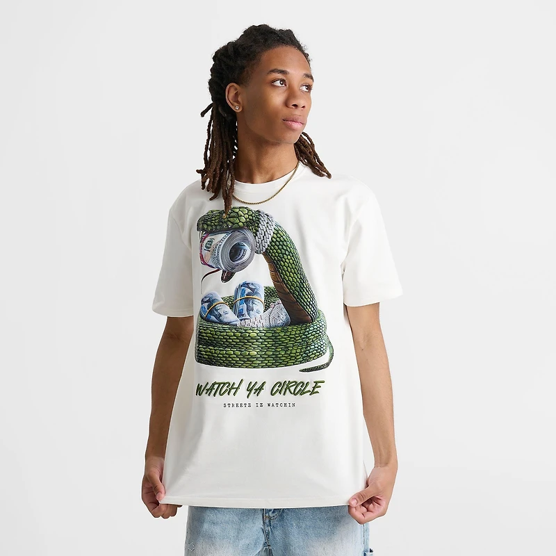 Men's Streetz Iz Watchin Watch Ya Circle T-Shirt