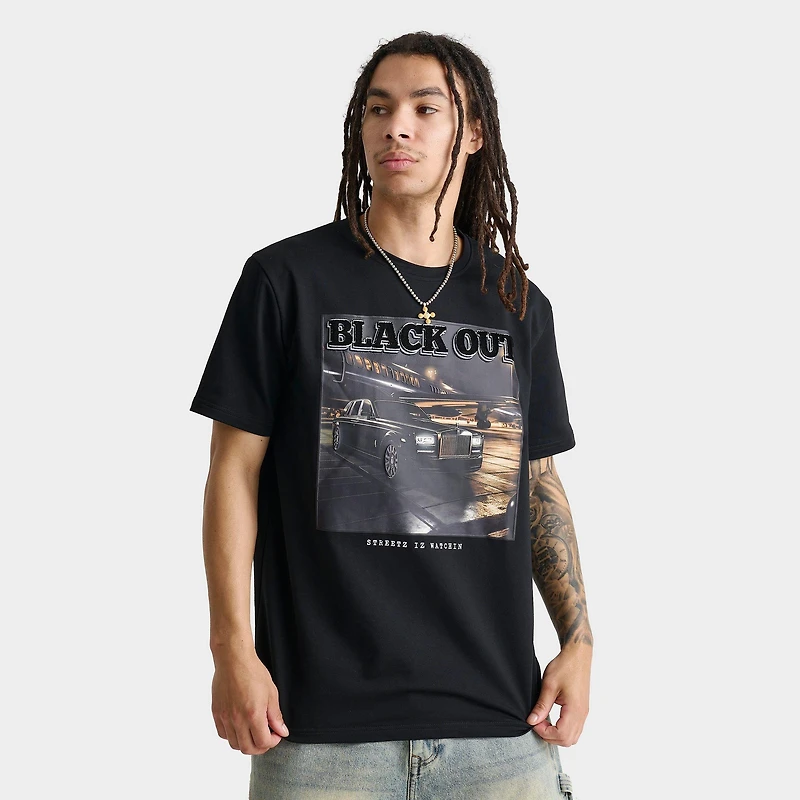 Men's Streetz Iz Watchin Black Out T-Shirt