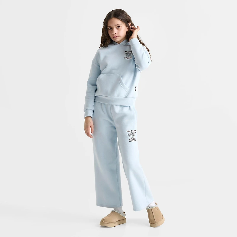 Girls' Big Kids' Sonneti London Hot Cocoa Wide Leg Sweatpants