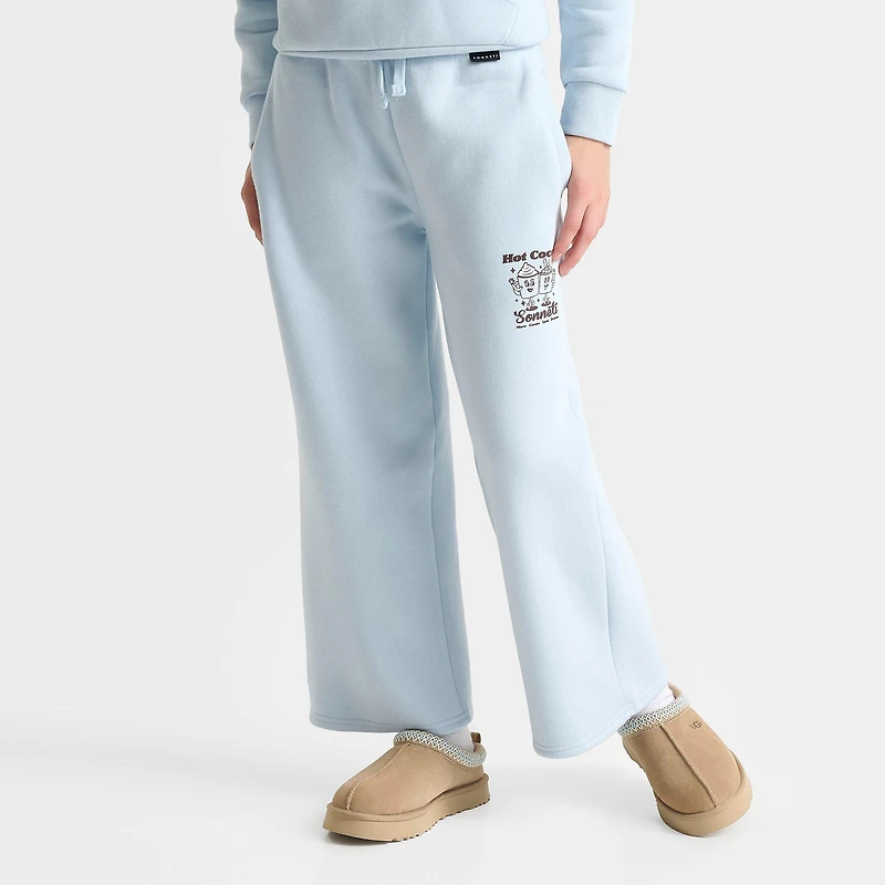 Girls' Big Kids' Sonneti London Hot Cocoa Wide Leg Sweatpants