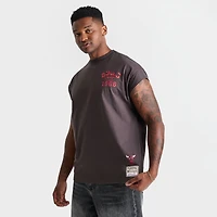 Men's Mitchell & Ness Chicago Bulls NBA Staggered Zap Cut-Off Top