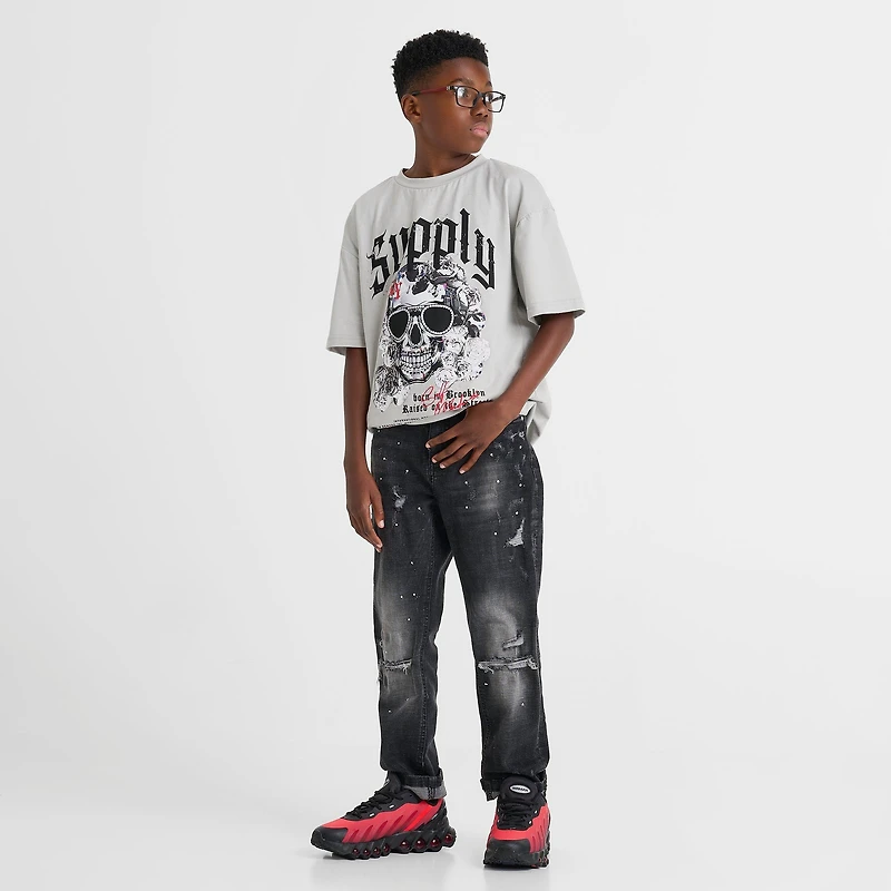 Big Kids' Supply & Demand Skull Glasses T-Shirt