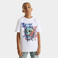 Kids' Supply & Demand Flaming Skull Graphic T-Shirt