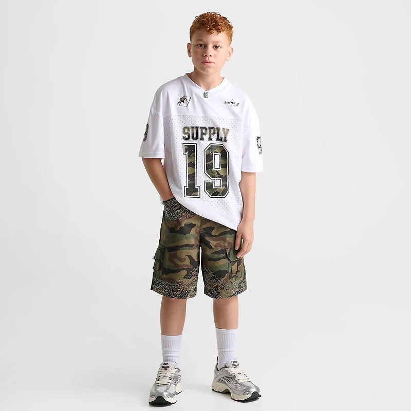 Big Kids' Supply & Demand Gritter Camo Cargo Shorts
