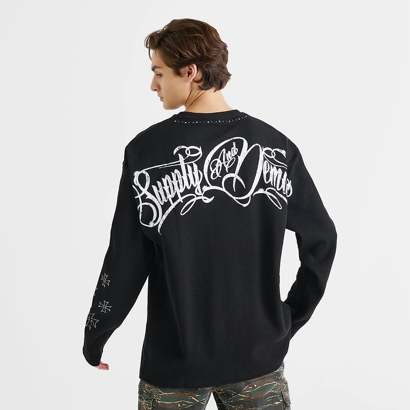 Men's Supply & Demand Inked Waffle Long-Sleeve Shirt