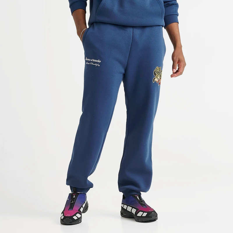 Men's Supply & Demand Floral Logo Fleece Jogger Pants