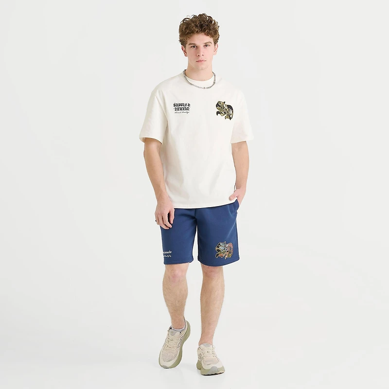 Men's Supply & Demand Floral Logo Fleece Jogger Pants