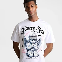 Men's Streetz Is Watchin Pray For Better Cropped T-Shirt
