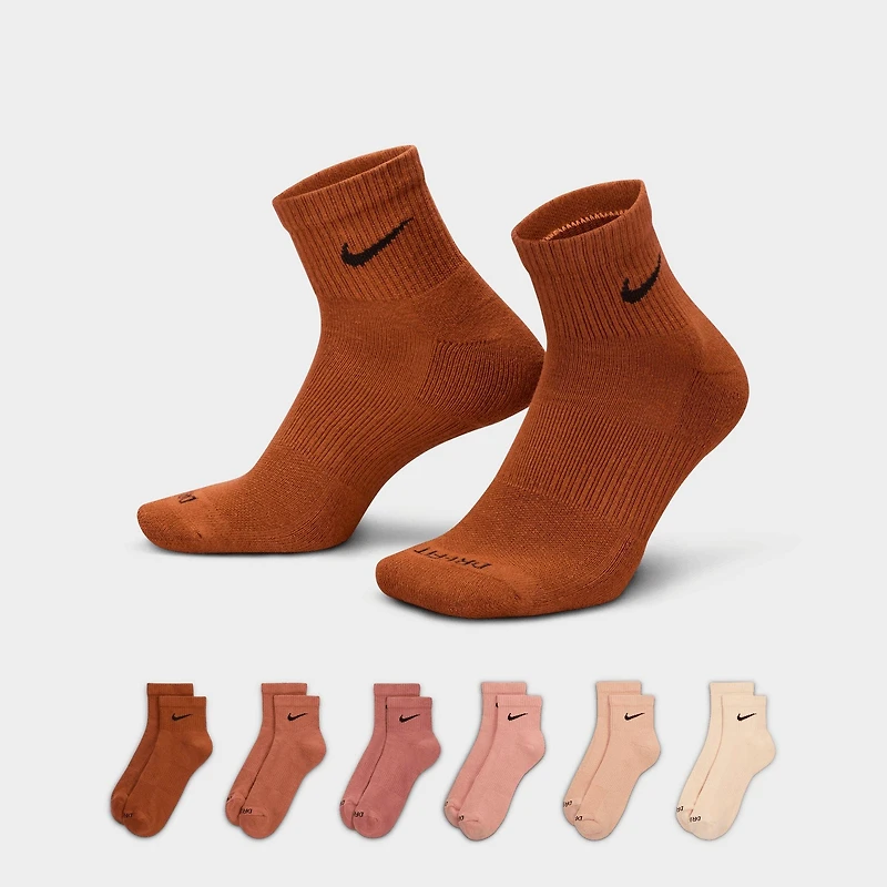 Nike Everyday Plus Cushioned 6-Pack Quarter Training Socks