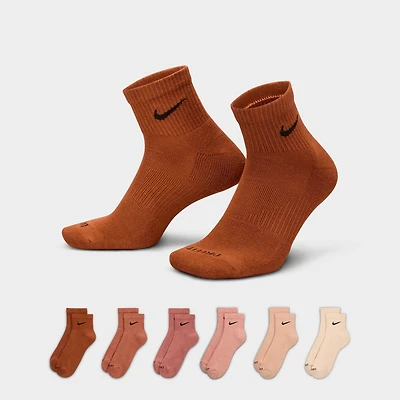 Nike Everyday Plus Cushioned 6-Pack Quarter Training Socks