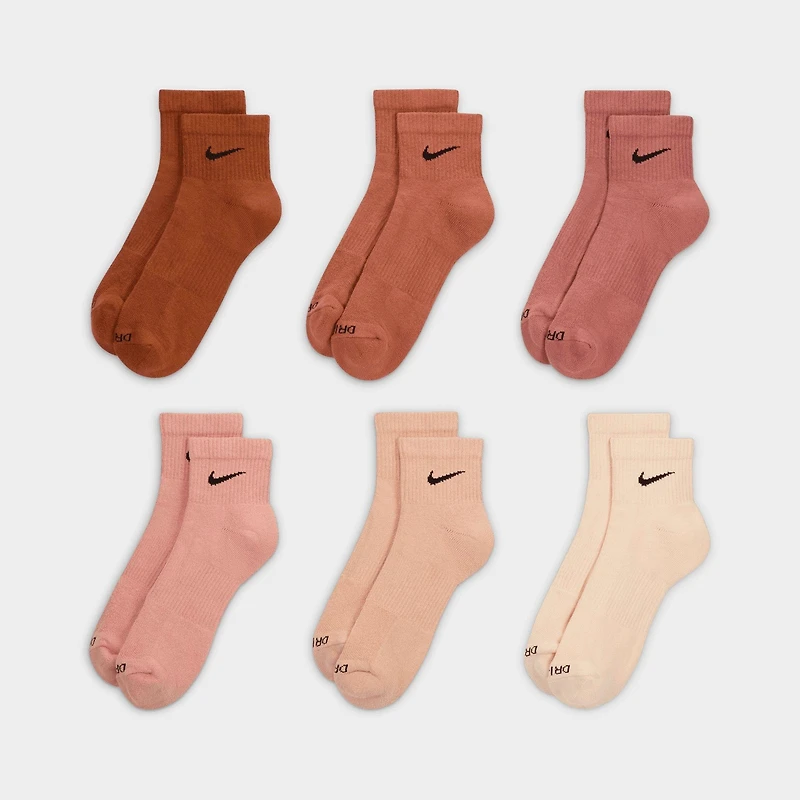 Nike Everyday Plus Cushioned 6-Pack Quarter Training Socks