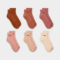 Nike Everyday Plus Cushioned 6-Pack Quarter Training Socks
