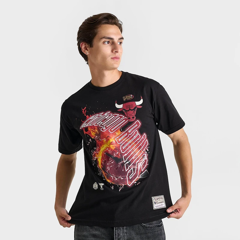 Men's Mitchell & Ness Chicago Bulls NBA Blaze T-Shirt