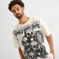 Men's Smoke Rise Dystopia Skulls Graphic T-Shirt