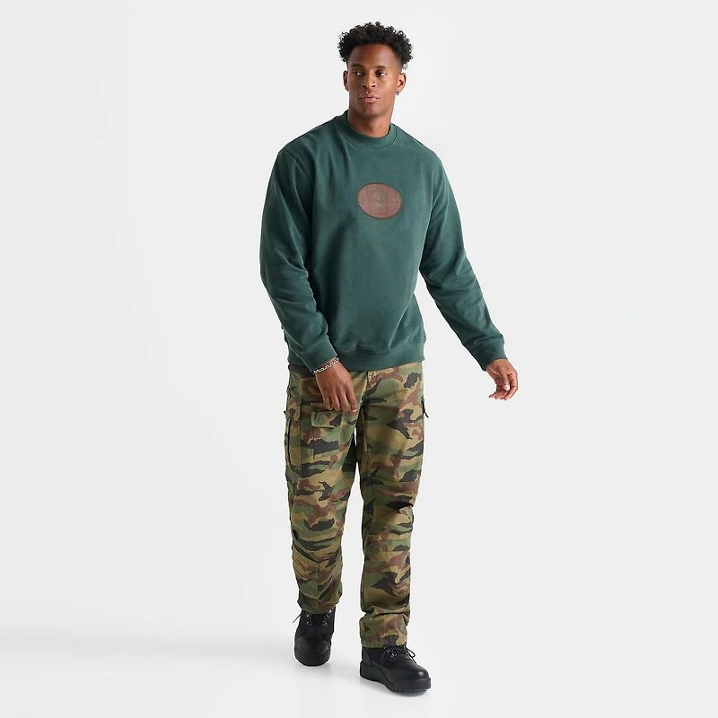 Men's Timberland Leather Badge Crewneck Sweatshirt