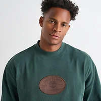 Men's Timberland Leather Badge Crewneck Sweatshirt