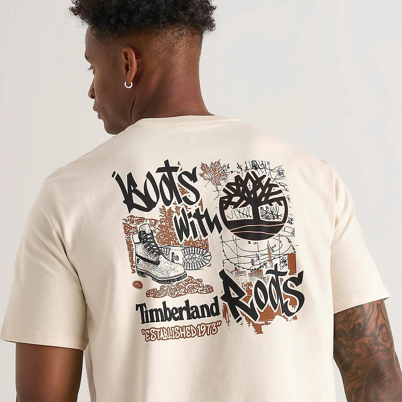Men's Timberland Brand Carrier Slogan Graphic T-Shirt