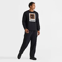 Men's Timberland Stack Logo Long-Sleeve T-Shirt