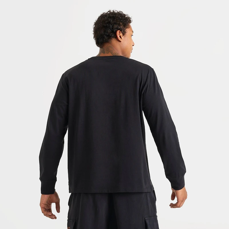 Men's Timberland Stack Logo Long-Sleeve T-Shirt