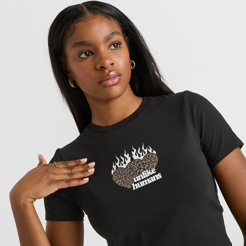 Women's Unlike Humans Leopard Baby T-Shirt