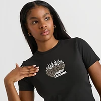 Women's Unlike Humans Leopard Baby T-Shirt