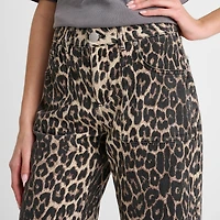 Women's Unlike Humans Leopard Denim Jeans