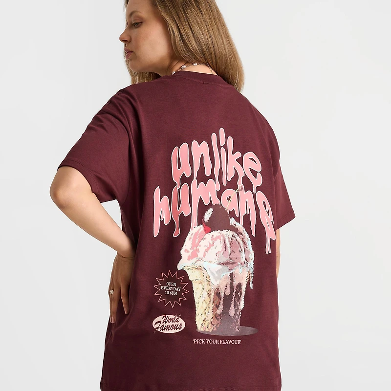 Women's Unlike Humans Ice Cream T-Shirt