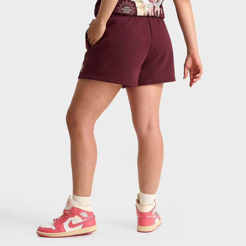 Women's Unlike Humans Ice Cream Fleece Shorts