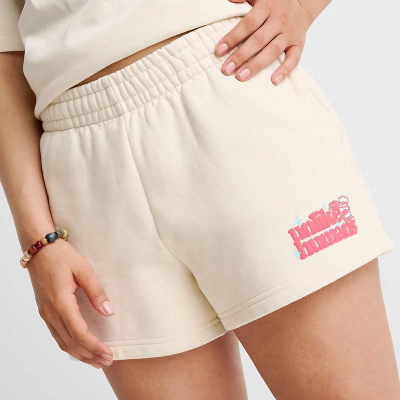 Women's Unlike Humans Baked Goods Fleece Shorts