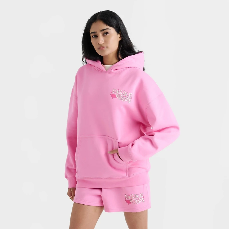 Women's Unlike Humans Heartbreaker Oversized Pullover Hoodie