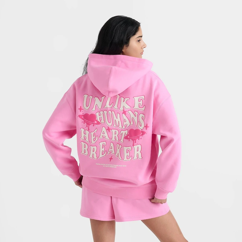 Women's Unlike Humans Heartbreaker Oversized Pullover Hoodie