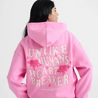 Women's Unlike Humans Heartbreaker Oversized Pullover Hoodie