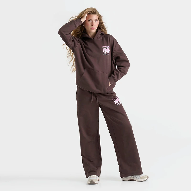 Women's Unlike Humans Coffee Club Oversized Pullover Hoodie