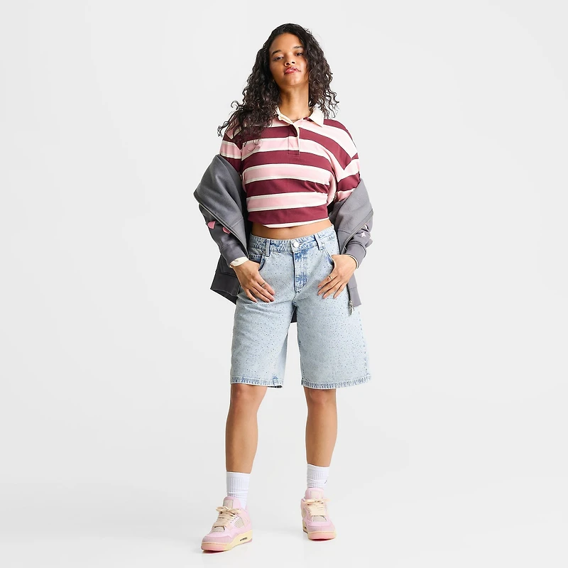 Women's Unlike Humans Rhinestone Denim Jorts