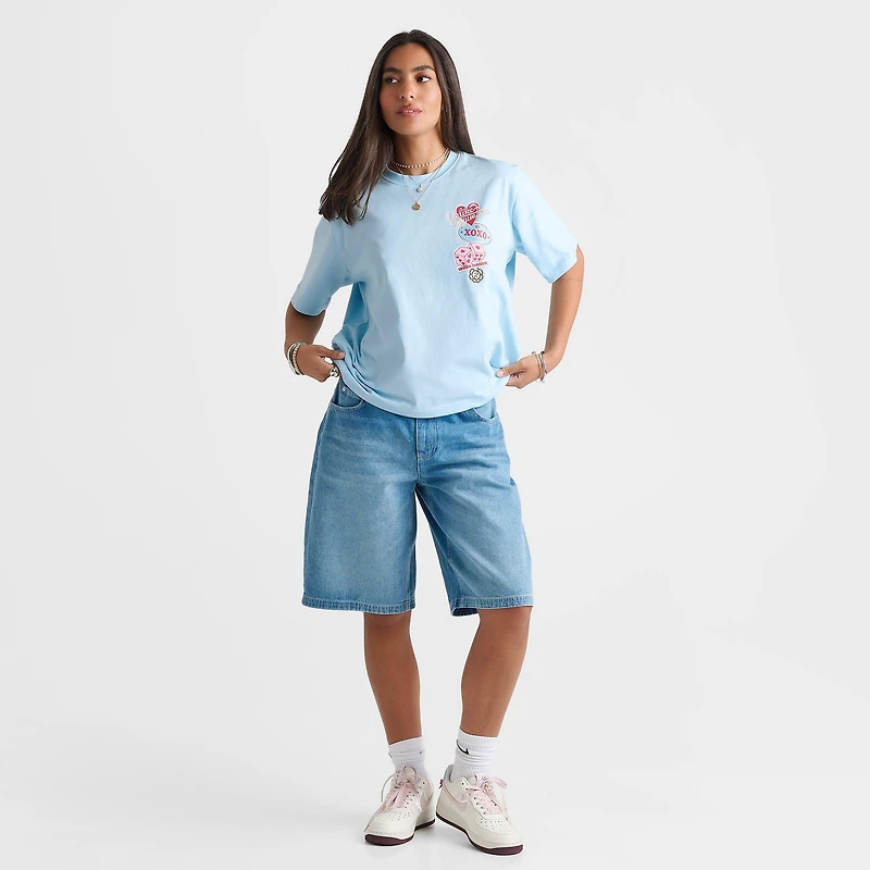 Women's Unlike Humans Patch Boxy T-Shirt
