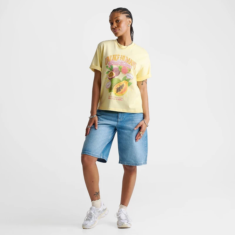 Women's Unlike Humans Tropical Boxy T-Shirt