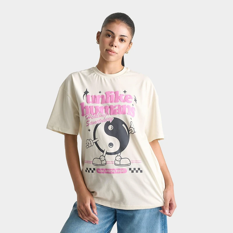 Women's Unlike Humans Yin Yang T-Shirt