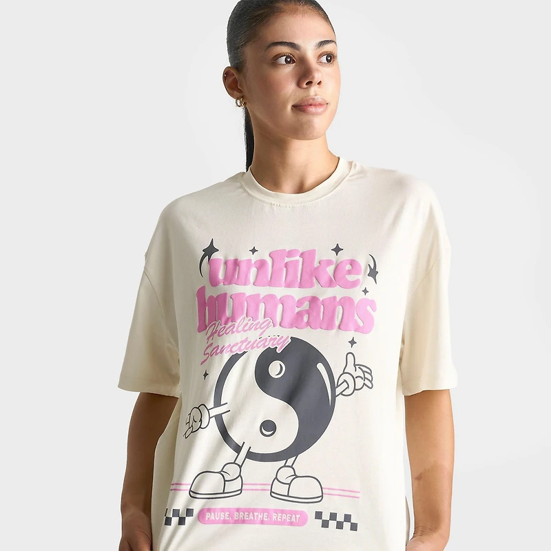 Women's Unlike Humans Yin Yang T-Shirt