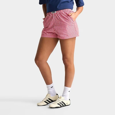 Women's Unlike Humans Gingham Boxer Shorts