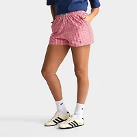 Women's Unlike Humans Gingham Boxer Shorts