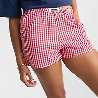 Women's Unlike Humans Gingham Boxer Shorts