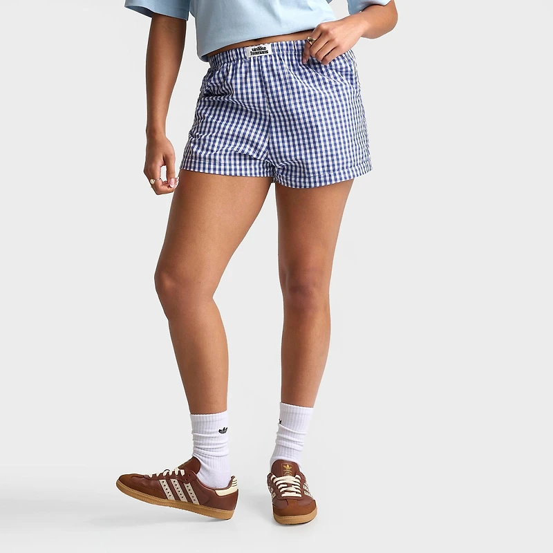 Women's Unlike Humans Gingham Boxer Shorts