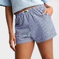 Women's Unlike Humans Gingham Boxer Shorts