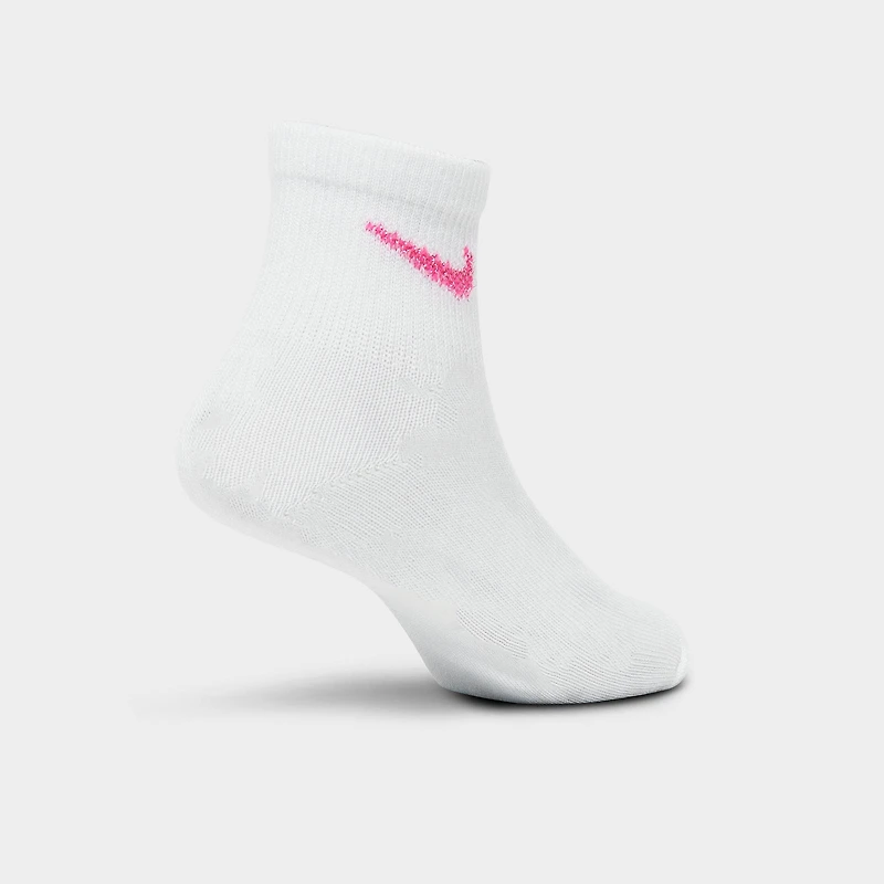 Girls' Toddler Nike Metallic Swoosh Quarter Socks (6-Pack)