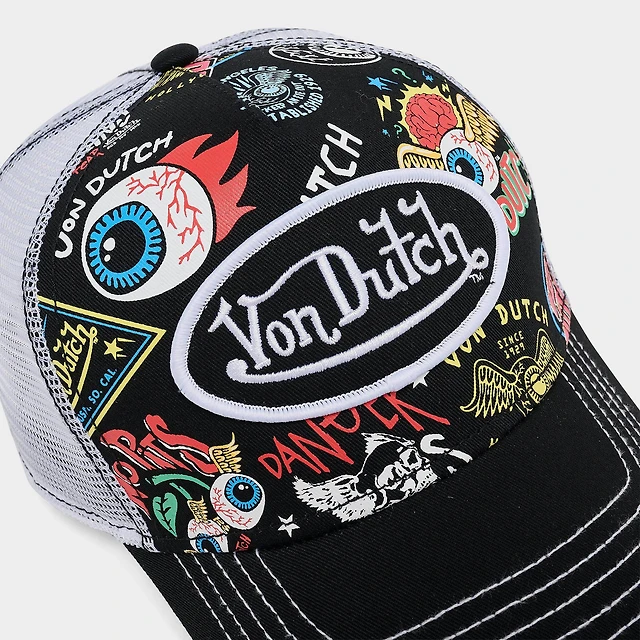 Shop Von Dutch Camo Trucker Hat at Beverly Center in Los Angeles, CA