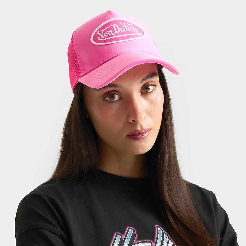 Von Dutch Velvet Trucker Hat