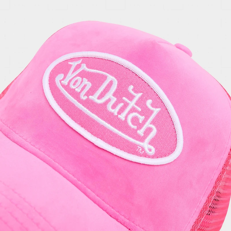 Von Dutch Velvet Trucker Hat