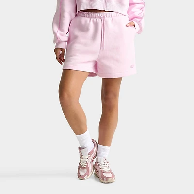Women's New Balance Piped Fleece Shorts