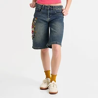 Women's Ed Hardy Sacred Heart Denim Jorts